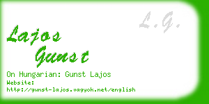 lajos gunst business card